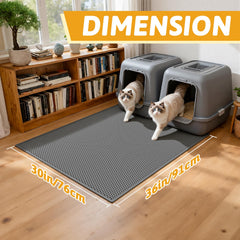 Pieviev mat demonstrates anti-tracking edge for cleaner floors.