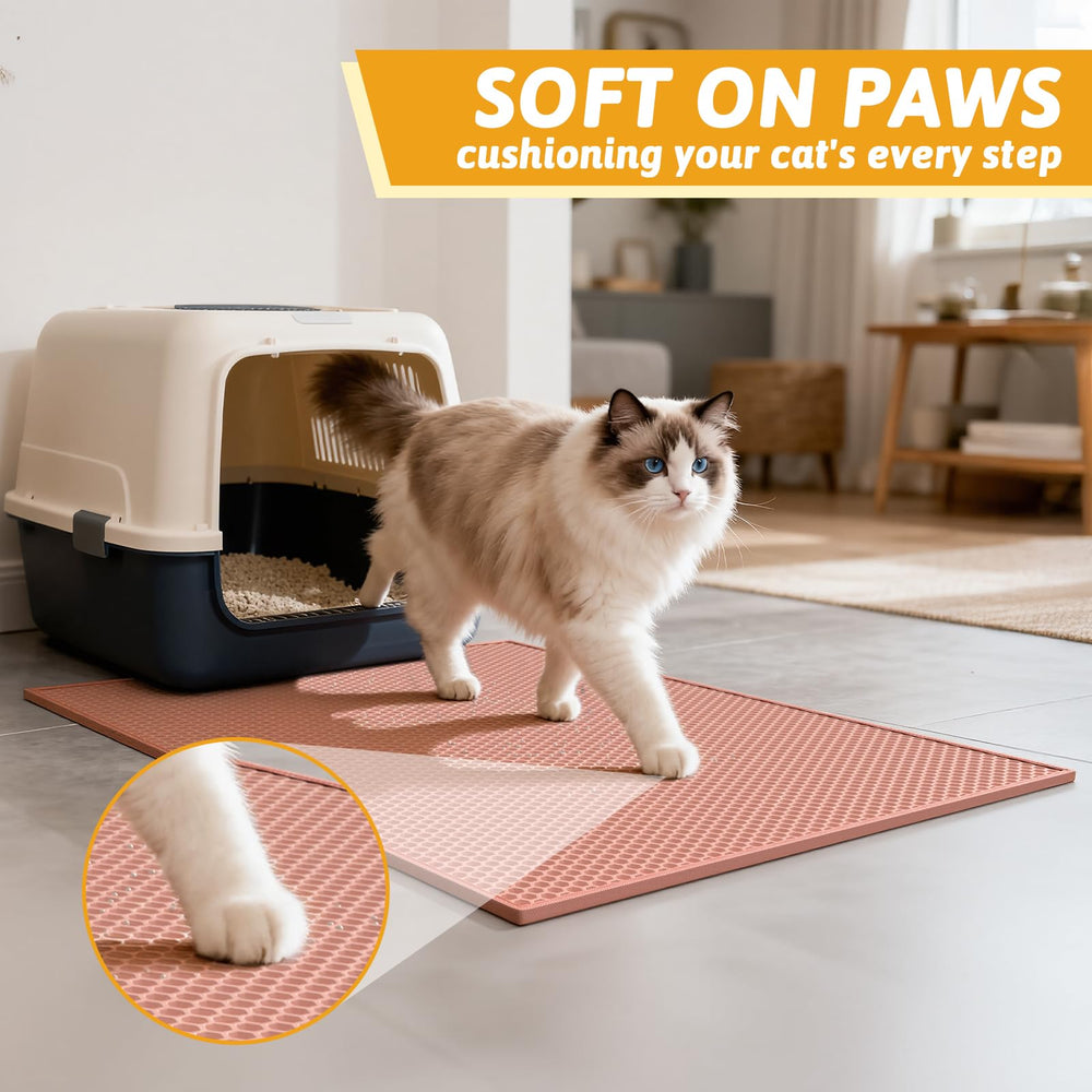 Soft EVA material is easy to clean and gentle on paws