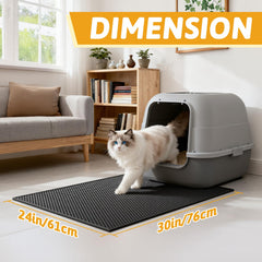 Pieviev Cat Litter Mat waterproof bottom blocks urine from floors