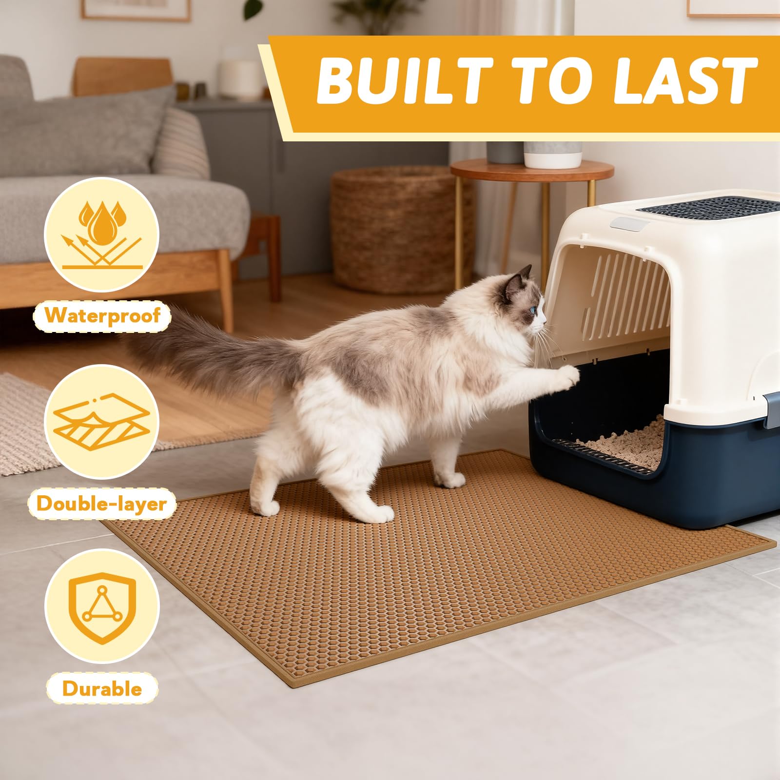 Pieviev compatibility with various litter boxes for versatile placement.