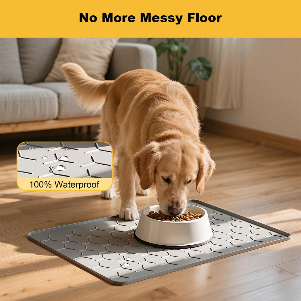 Pieviev easy-clean silicone mat resists stains and cleans quickly after meals