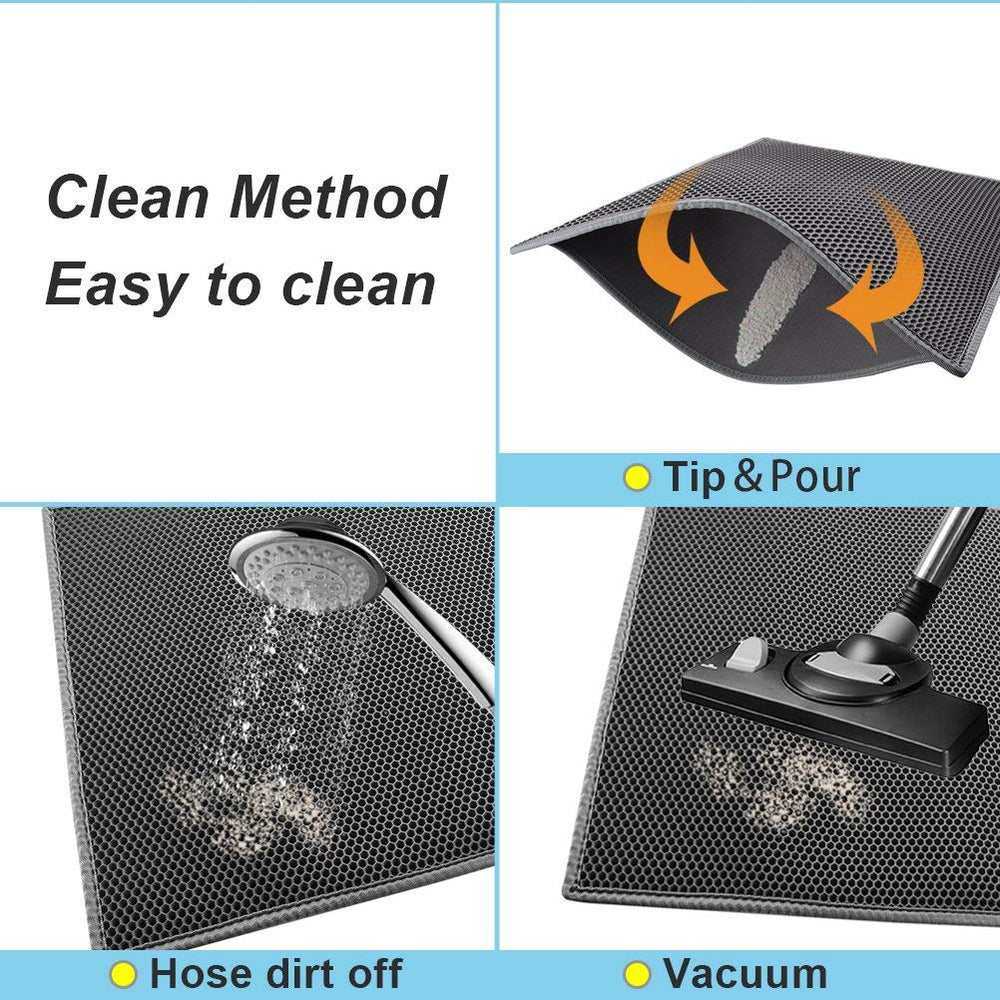 Pieviev durable cat mat withstands scratching and daily use.