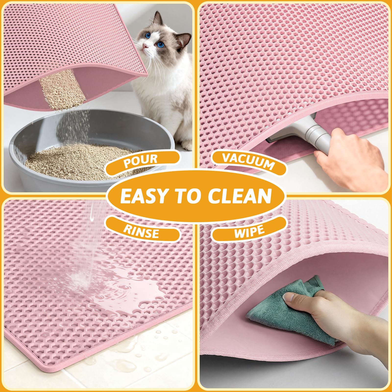 Pieviev durable construction withstands daily cat use.