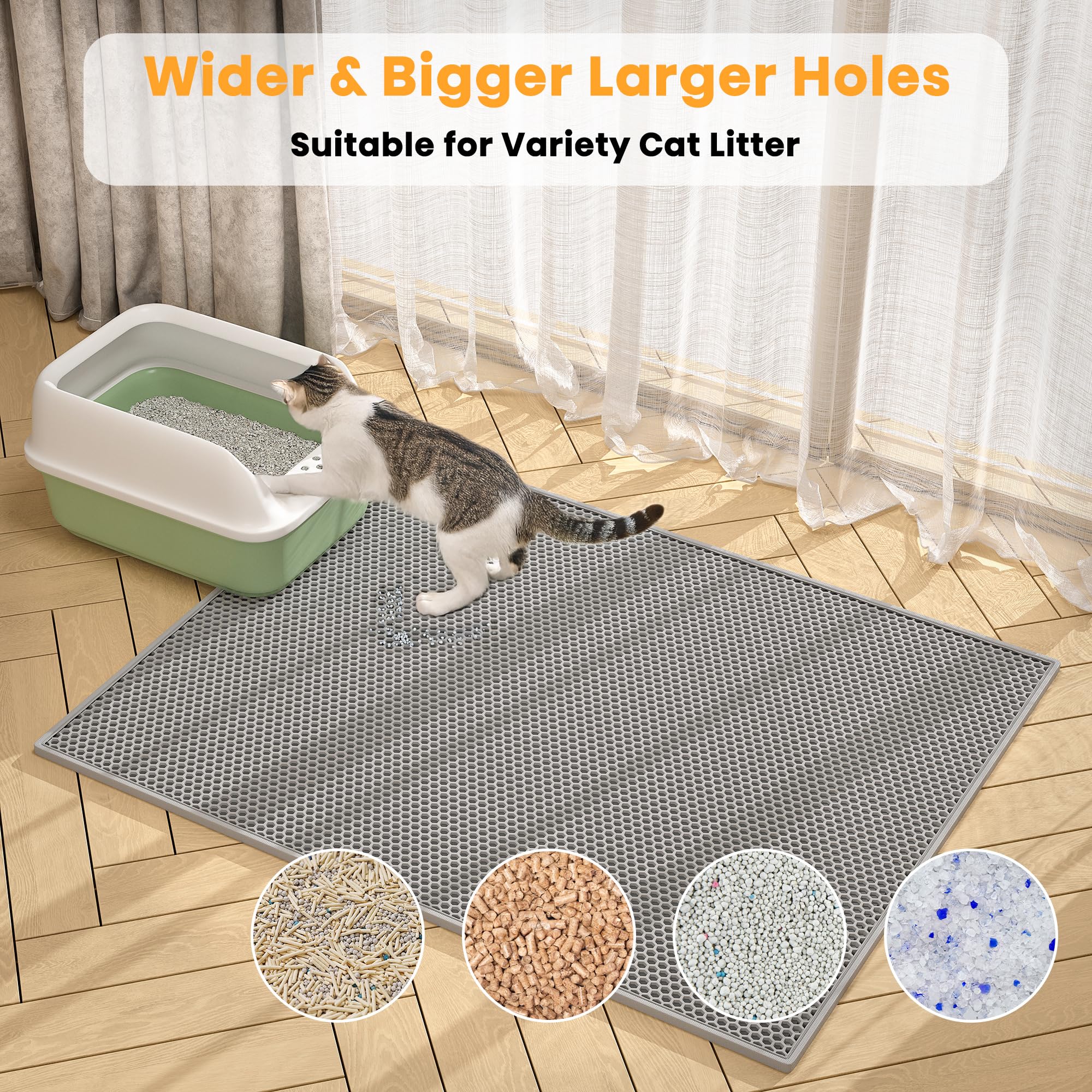 Pieviev easy-clean EVA mat; quick to wash and reuse.