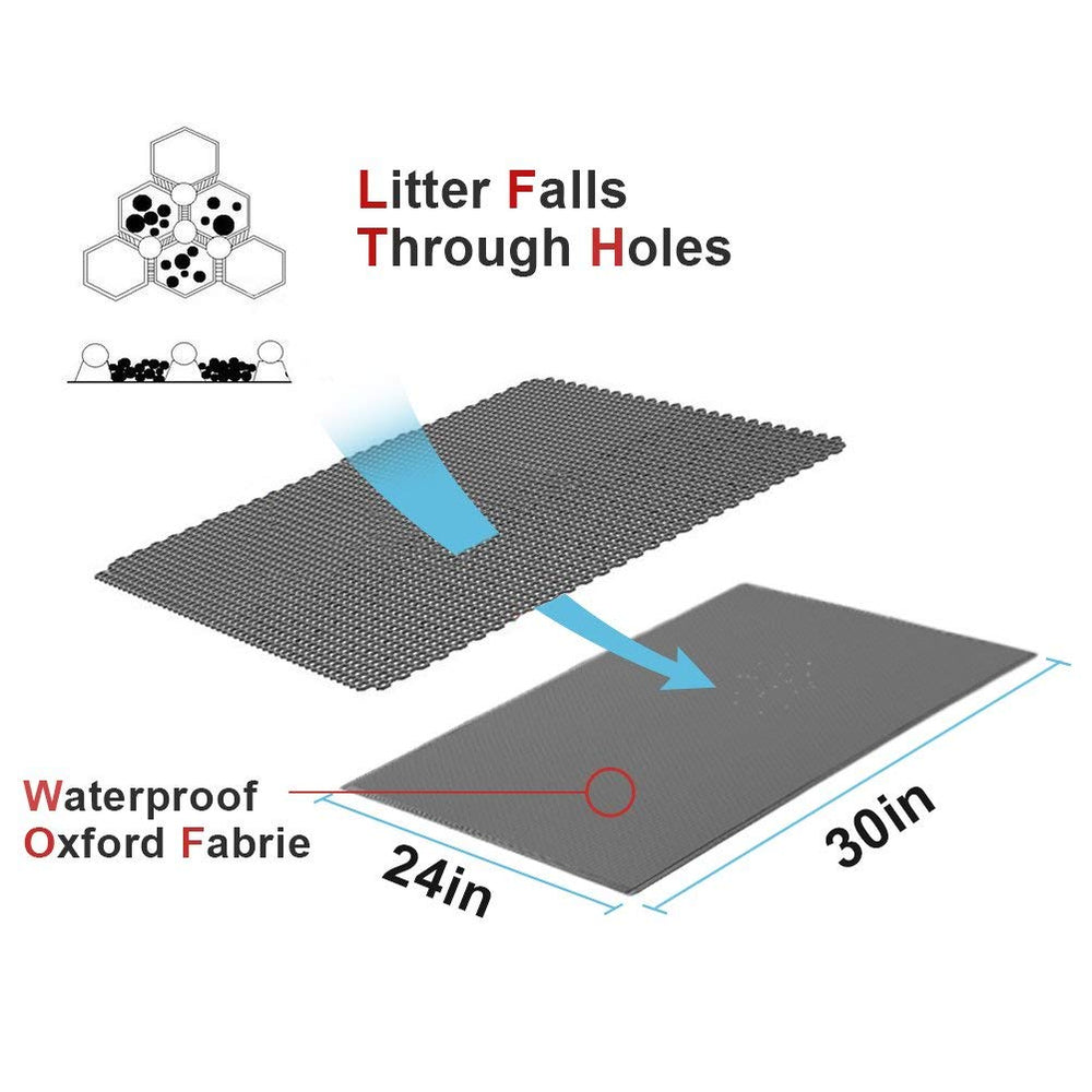 Pieviev easy release litter feature helps shake loose litter for quick reuse.