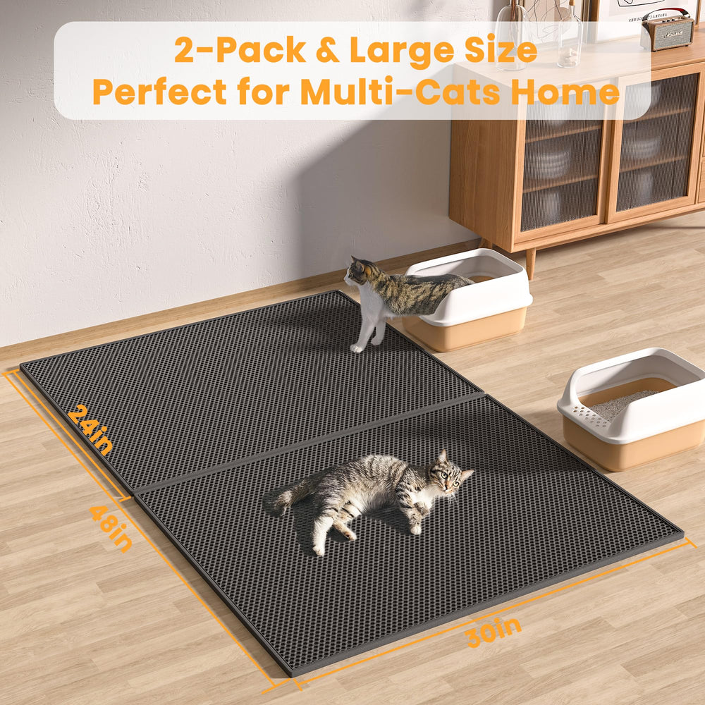 Pieviev easy-release shake action shows quick litter release back to box.