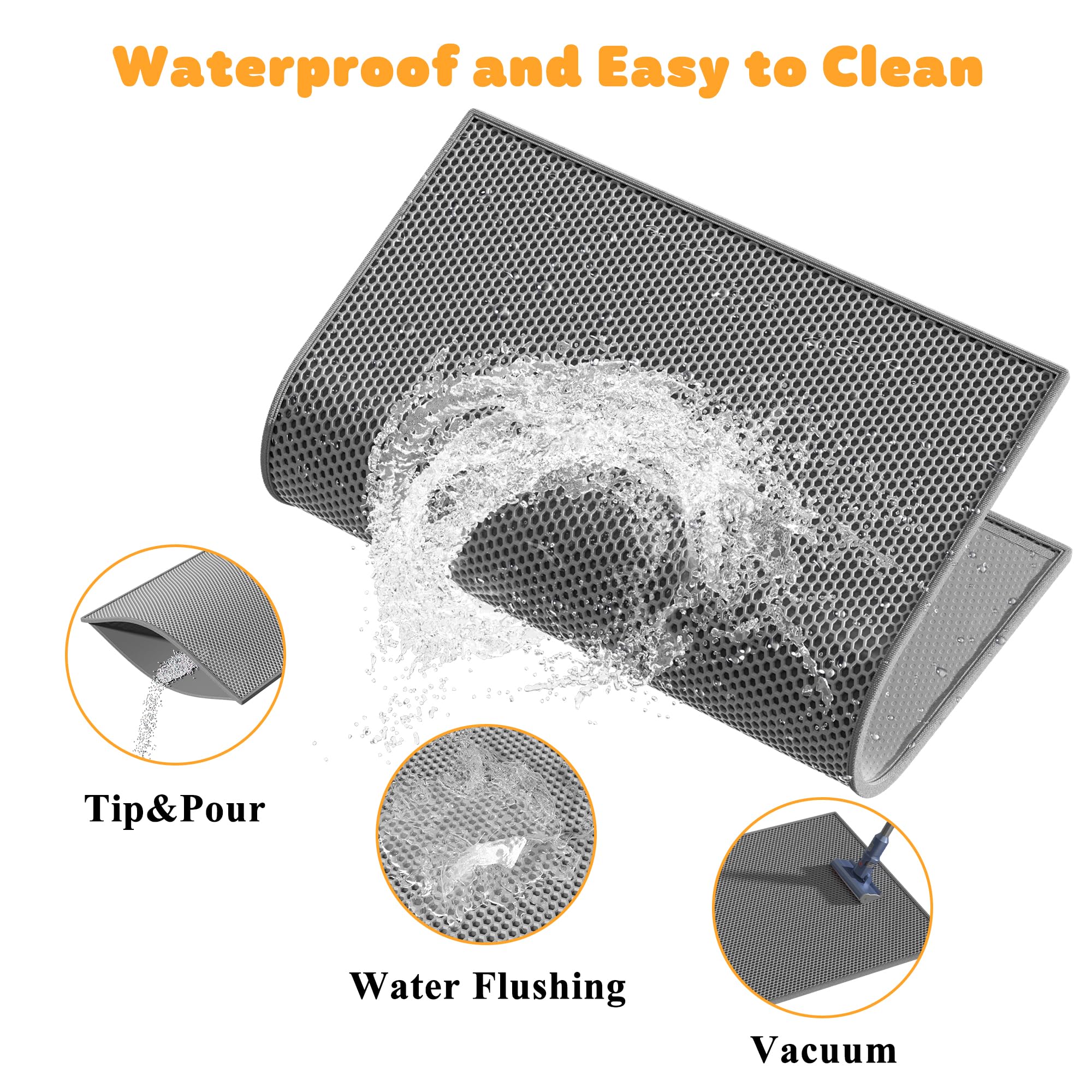 Pieviev premium, durable cat litter mat for long-lasting use.
