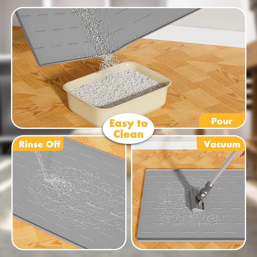 Pieviev mat easy to clean by shaking or rinsing.