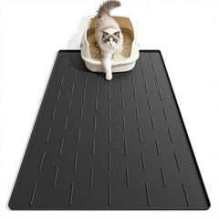 Pieviev silicone cat litter trapping mat with raised design catches litter from paws and reduces mess