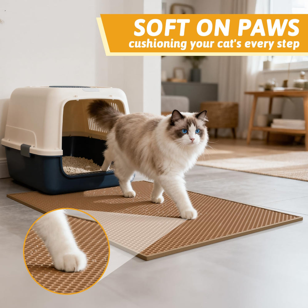 Pieviev soft-paws friendly mat is gentle on cat paws.
