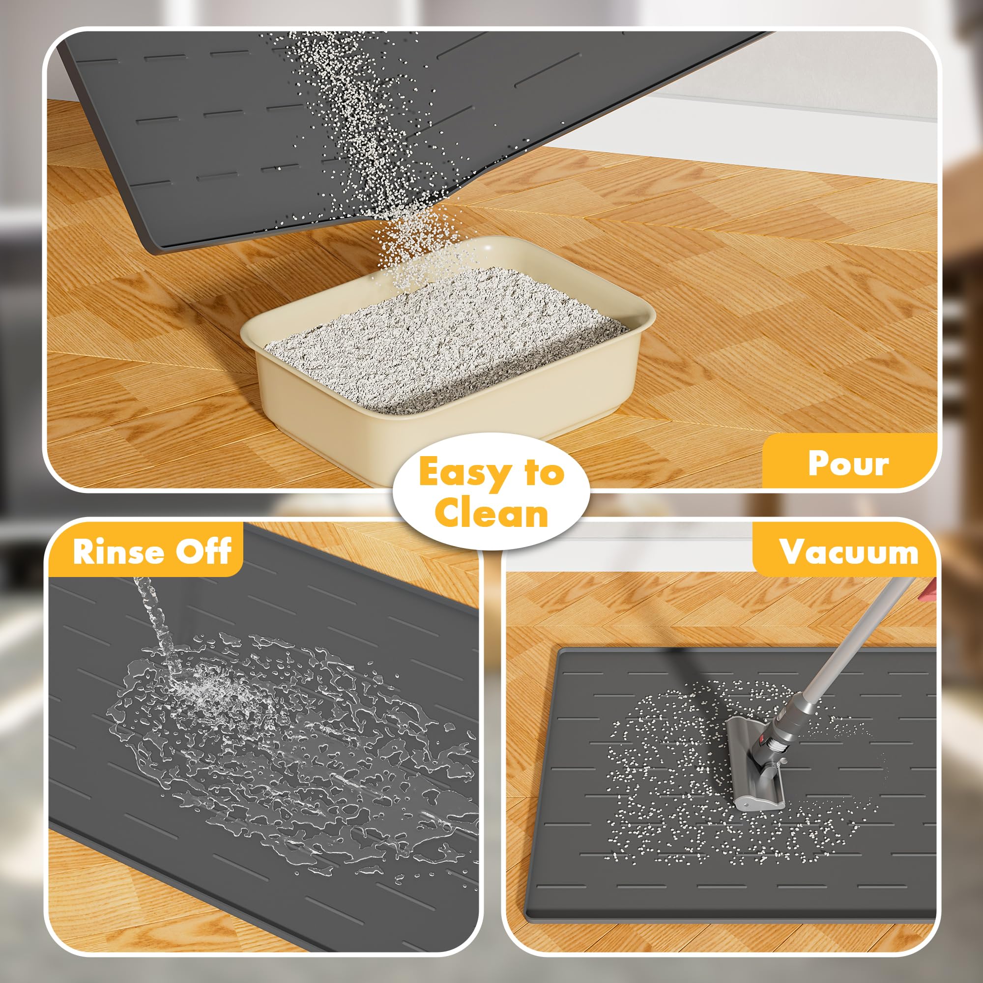 Pieviev soft silicone stays gentle on kitty paws.