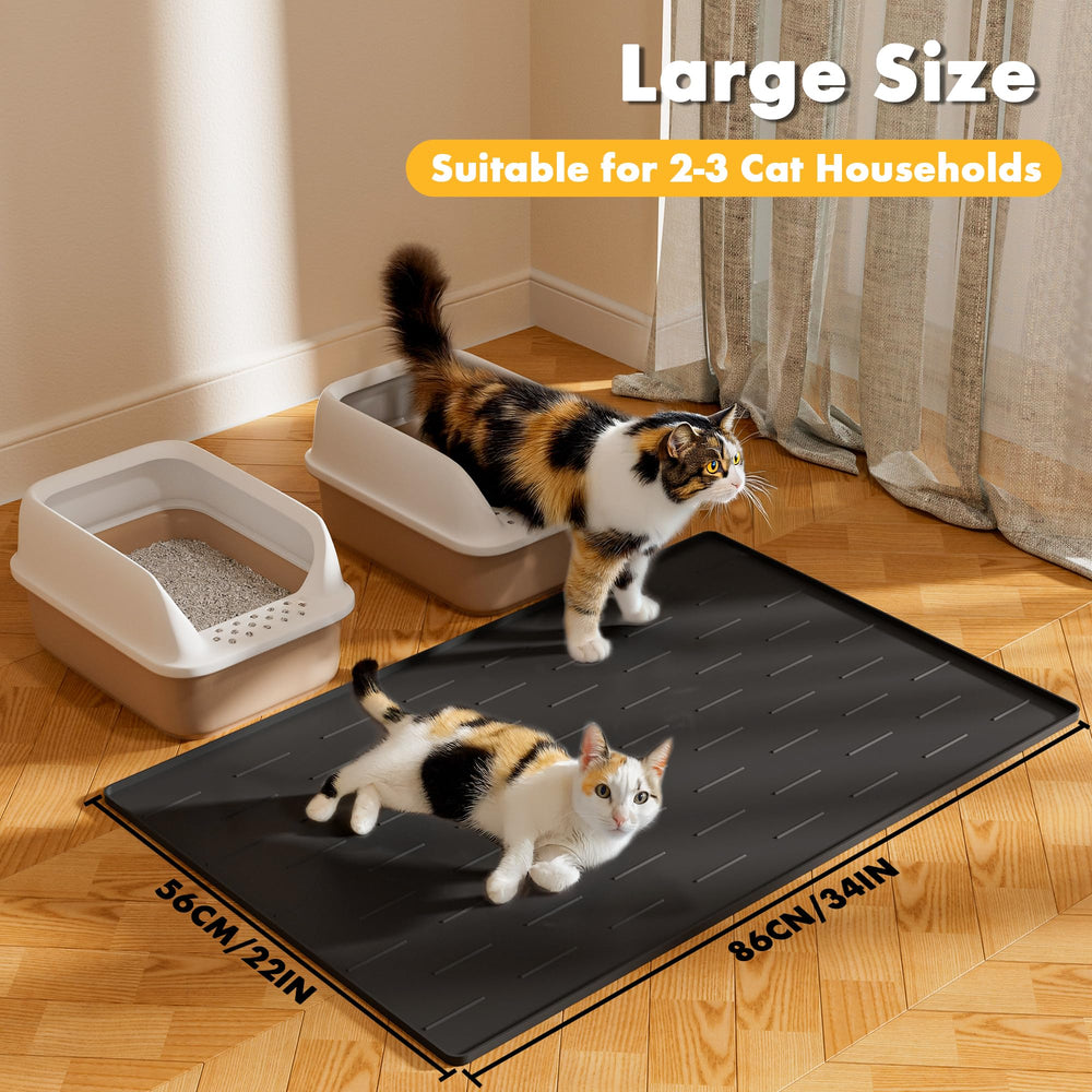 Soft silicone is gentle on kitty paws for daily use