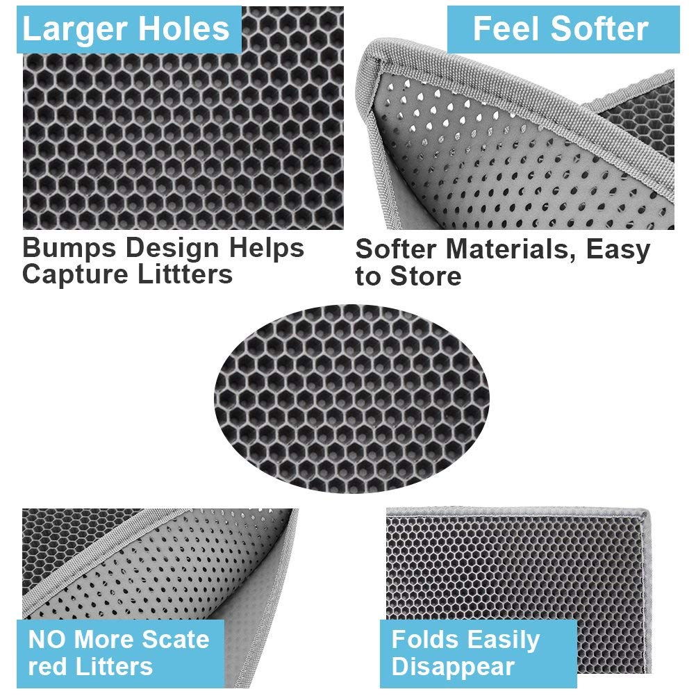 Pieviev soft EVA material is gentle on paws and easy to clean.