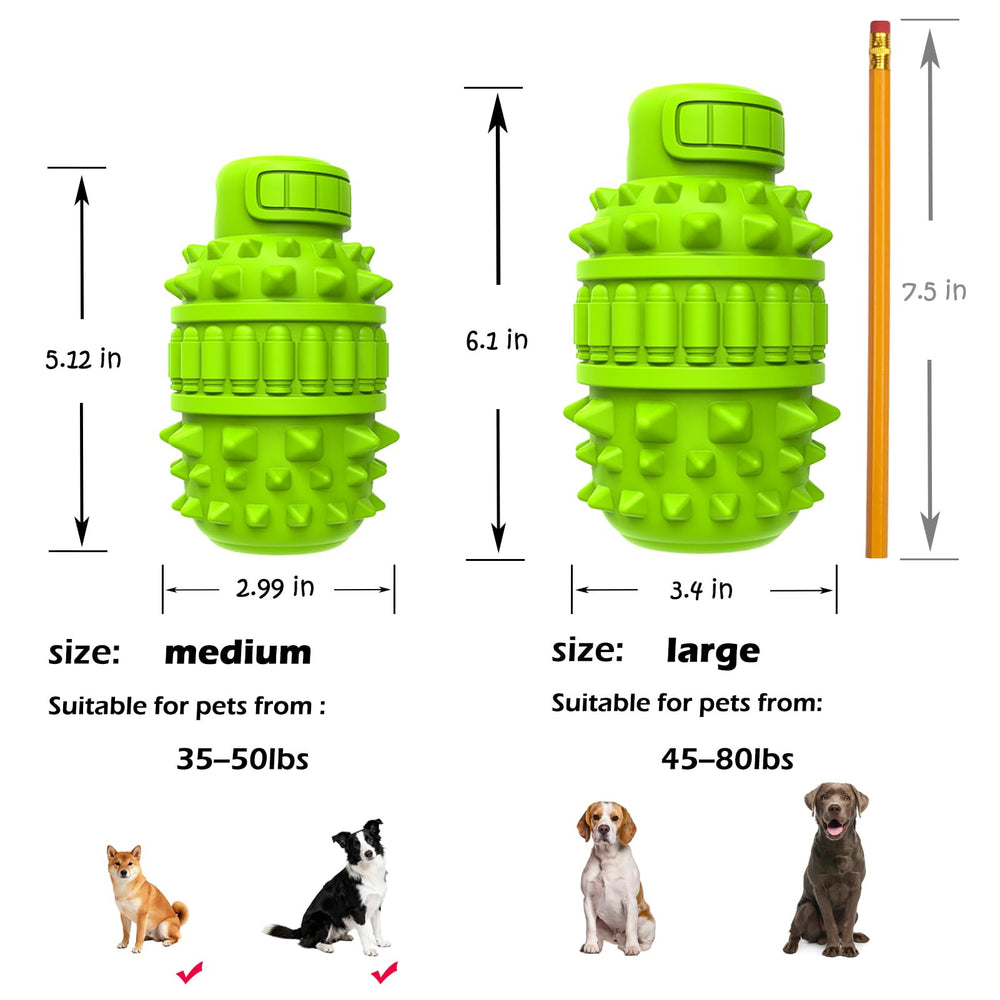PIFFZEDO natural rubber squeaky toy for safe chewing and fun