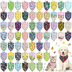 Piklodo spring dog bandanas with a variety of patterns for everyday cute looks.