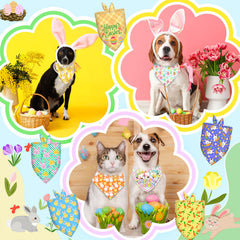 Piklodo bunny-pattern dog bandana adds festive charm for Easter moments