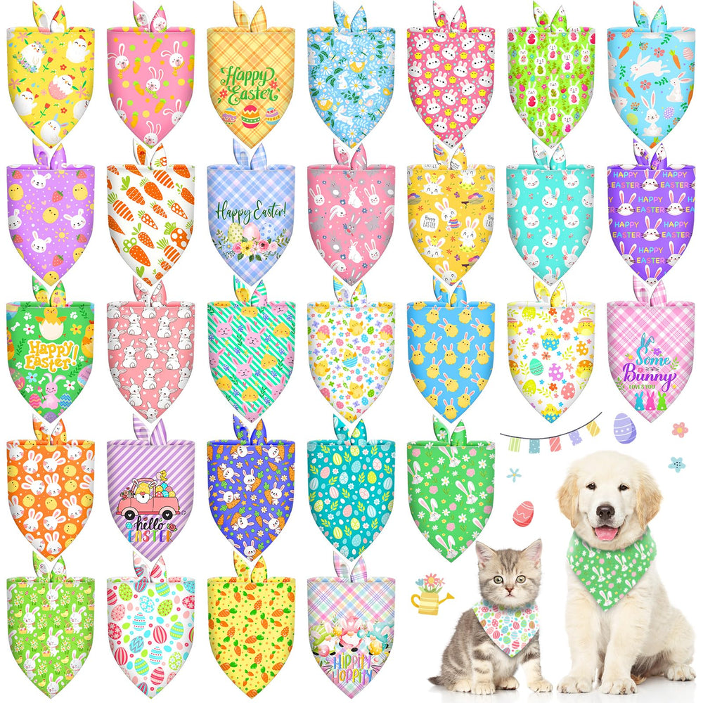 Piklodo egg-pattern dog bandana for bright spring photos and Easter outfits