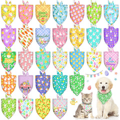Piklodo egg-pattern dog bandana for bright spring photos and Easter outfits