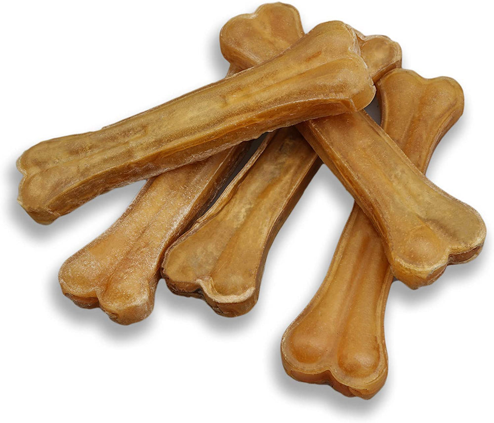 Pilgrim Pet long-lasting bones 5-pack front view for aggressive chewers