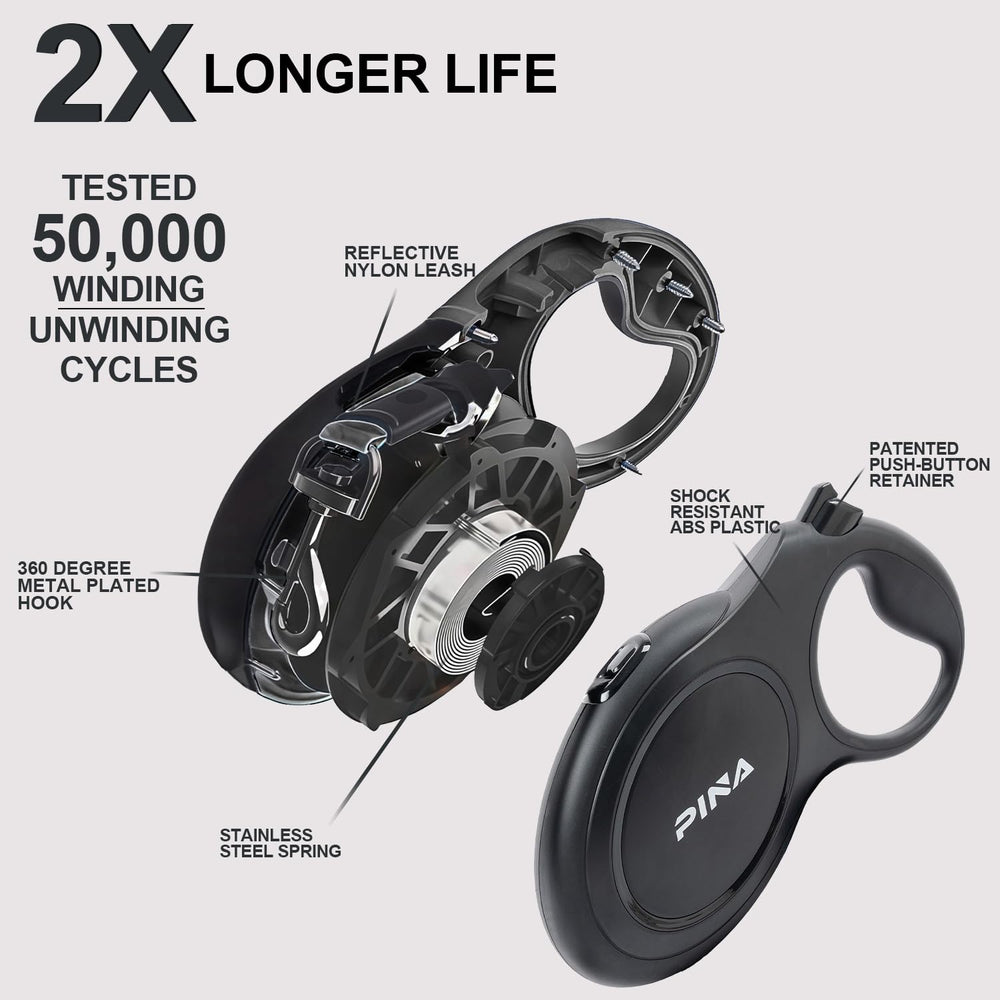 Pina anti-slip handle offers comfortable control on longer strolls