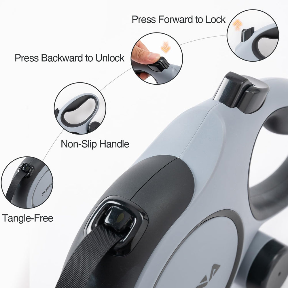 Pina Upgraded Leash 360-degree swivel hook to reduce tangles