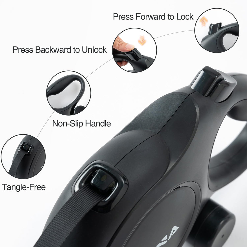 Pina one-handed brake and pause for quick, safe stops