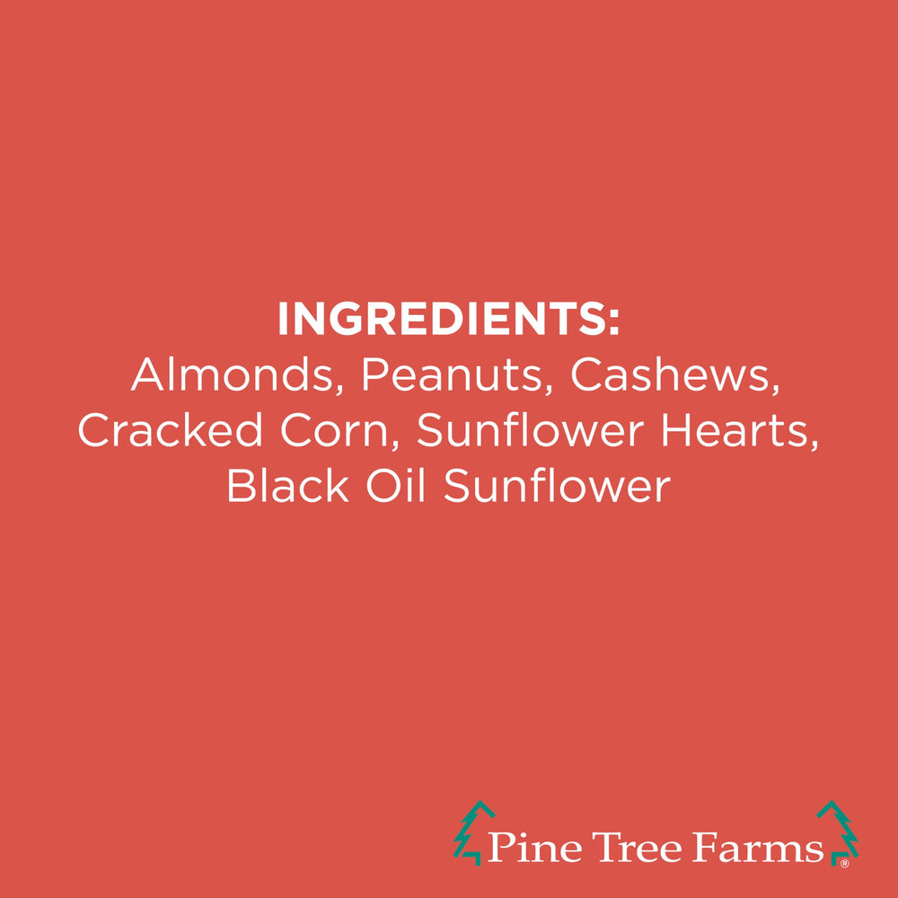 Pine Tree Farms compact seed log close-up for easy outdoor feeding