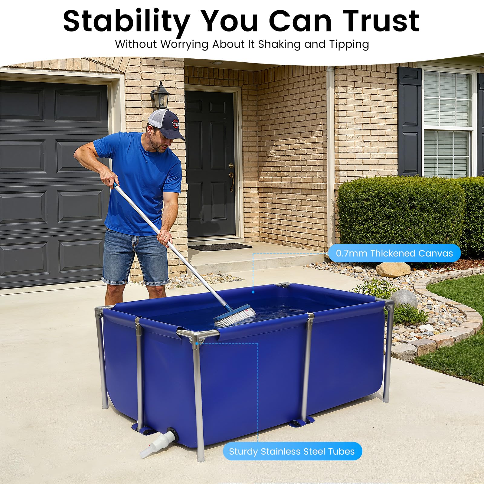 Pinelicorn canvas strips reinforce bottom stability and shape.