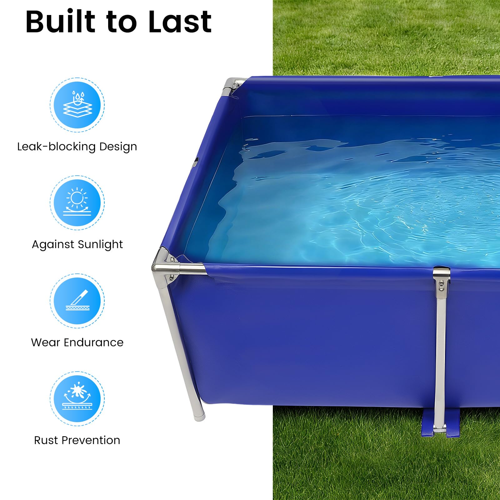 Pinelicorn drain valve system enables easy water changes.