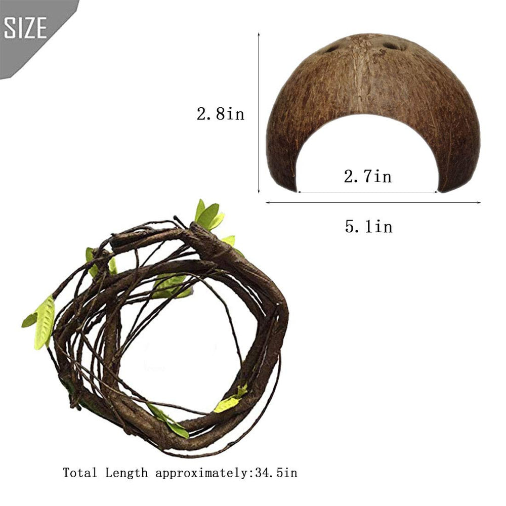 PINVNBY arboreal reptile decor helps maximize space and enrichment in the enclosure.