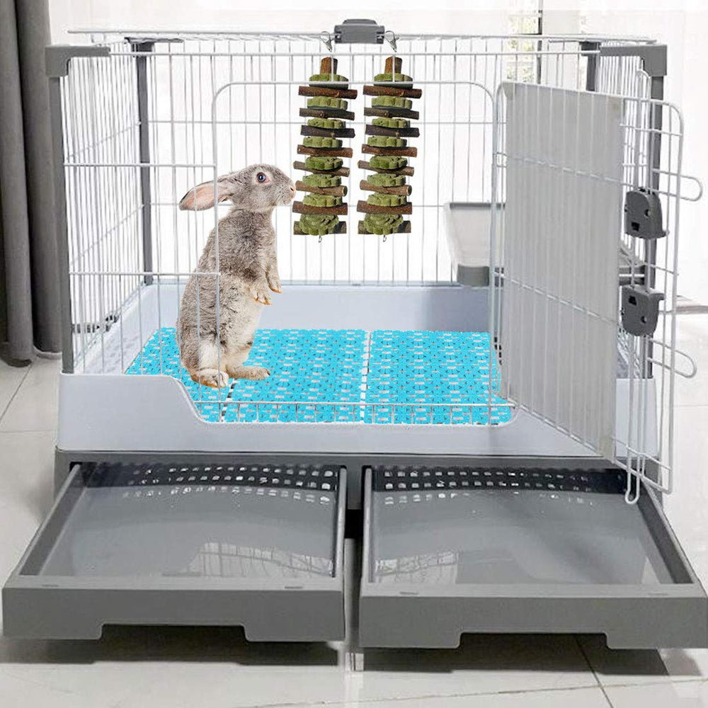PINVNBY bunny chew toys in cage enrichment keep pets engaged and active.