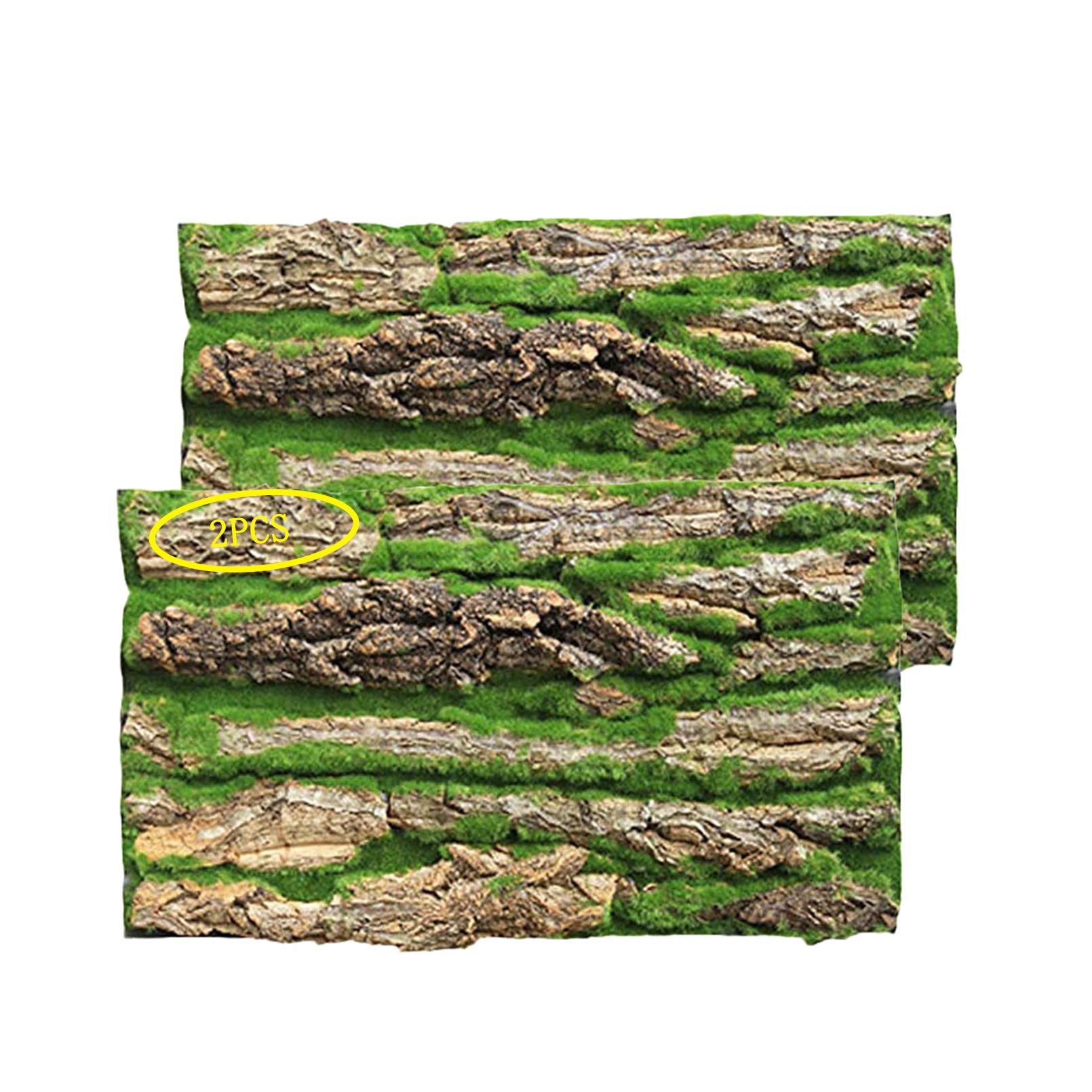 PINVNBY cork terrarium background tree-bark backdrop for reptiles, enhancing realism and habitat feel.