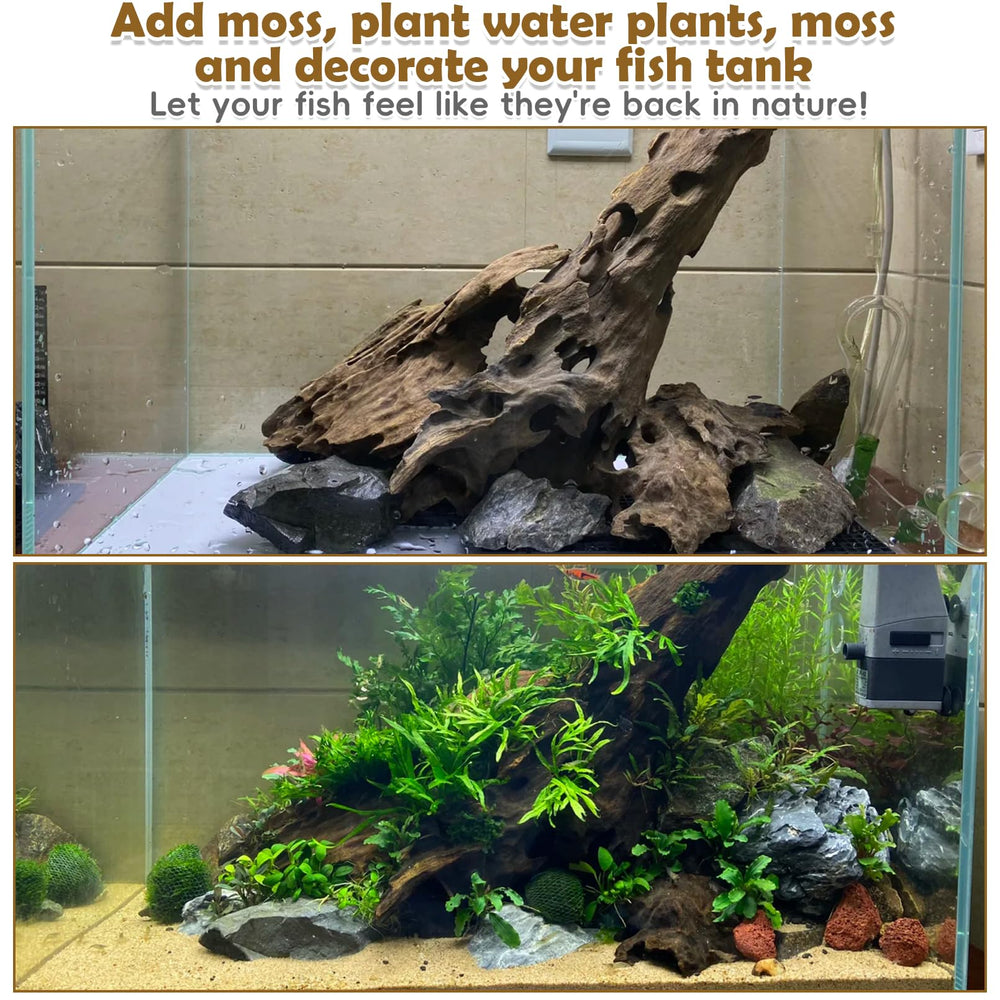 PINVNBY large driftwood multi-use decor fits tanks and enclosures