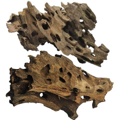 PINVNBY natural driftwood aquarium branch two-pack adds shelter and visual interest for tanks