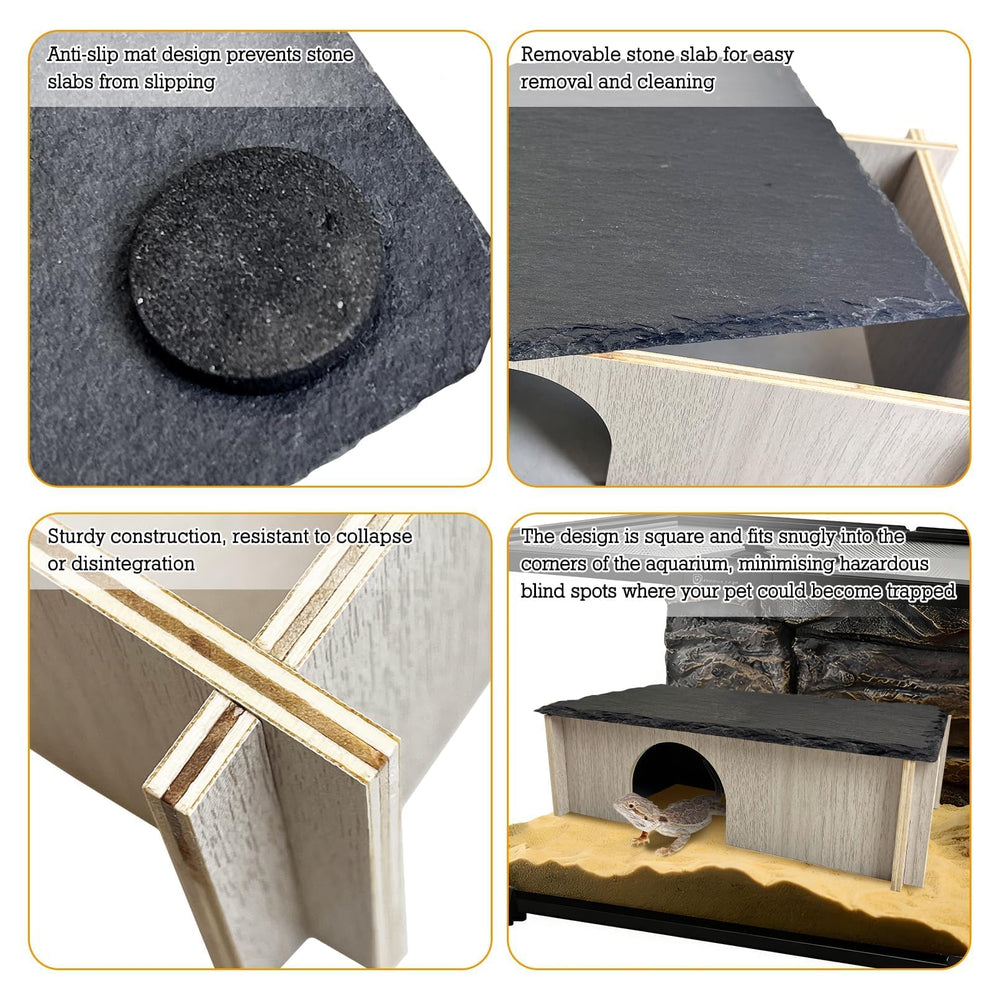 PINVNBY natural wood grain cave for authentic hides.