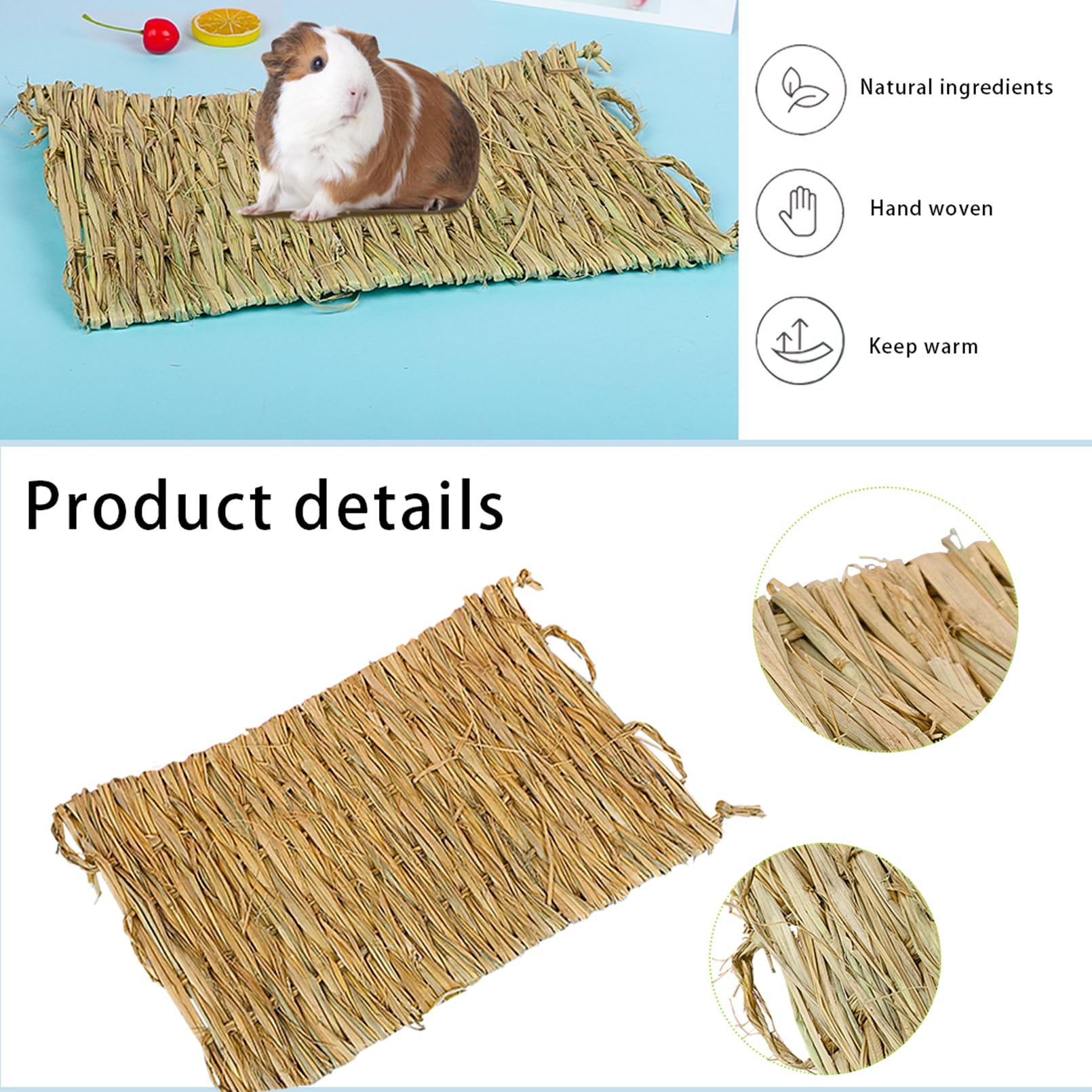 PINVNBY 12-mats pack ready to line cages and enrich habitats.