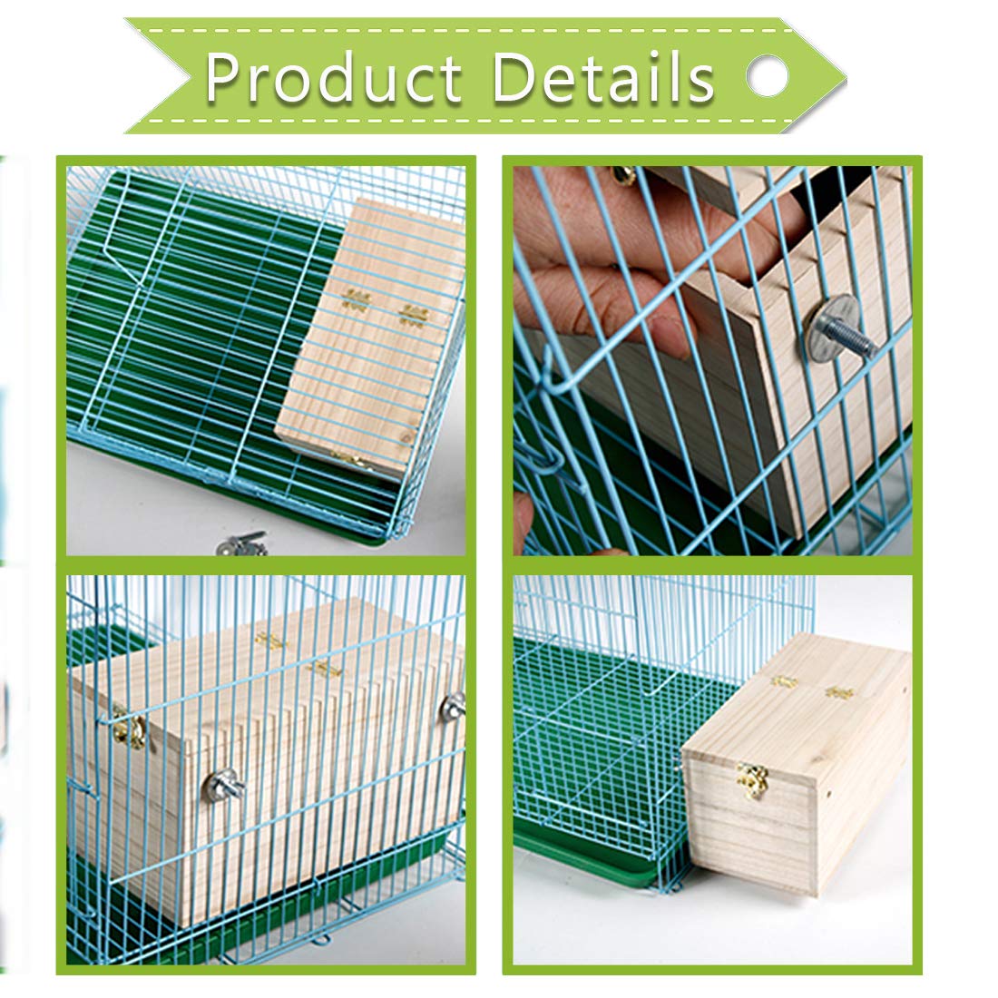 PINVNBY parakeet nesting box XL size, suitable for medium-sized birds.