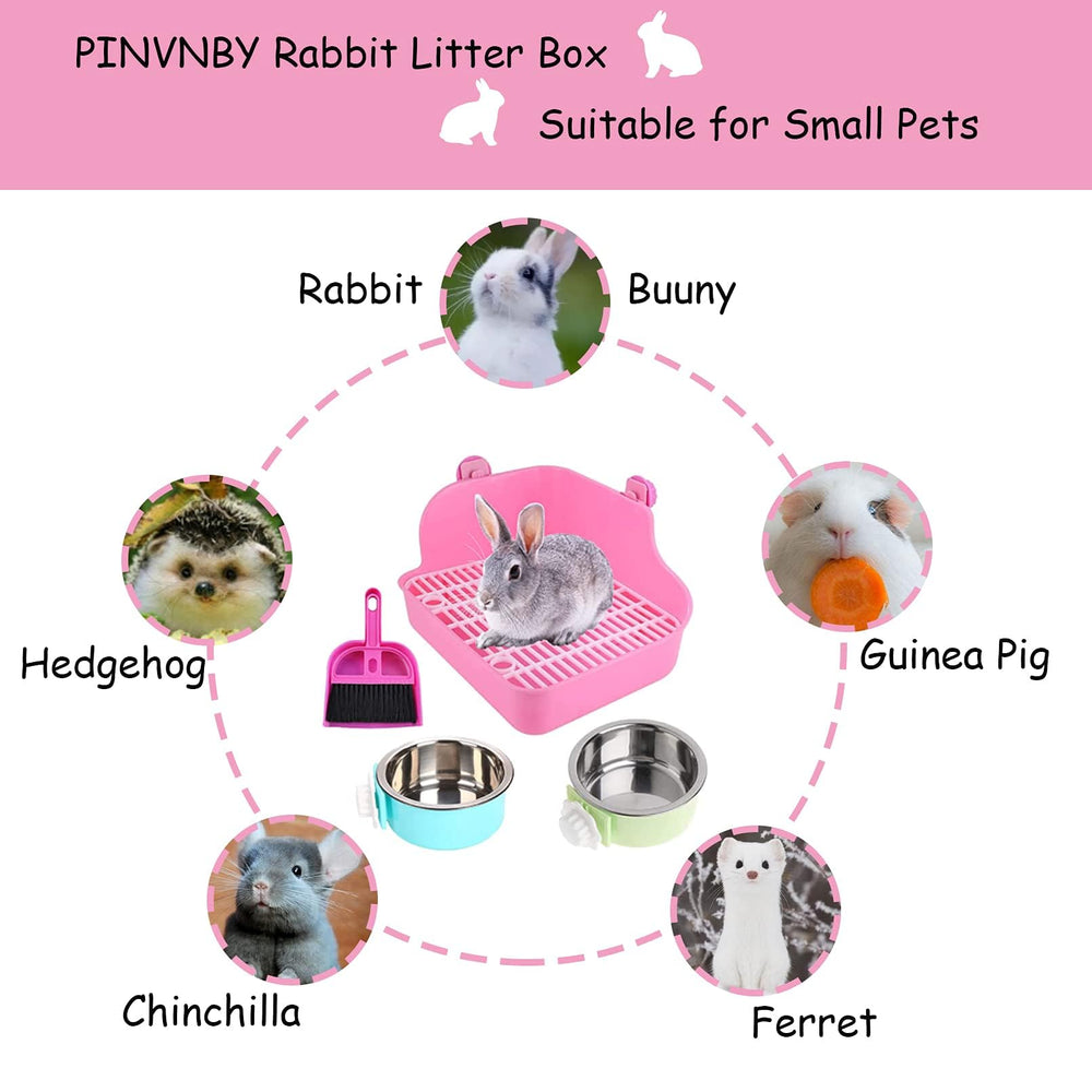 PINVNBY pink cage accessory for rabbits enhances organization and style