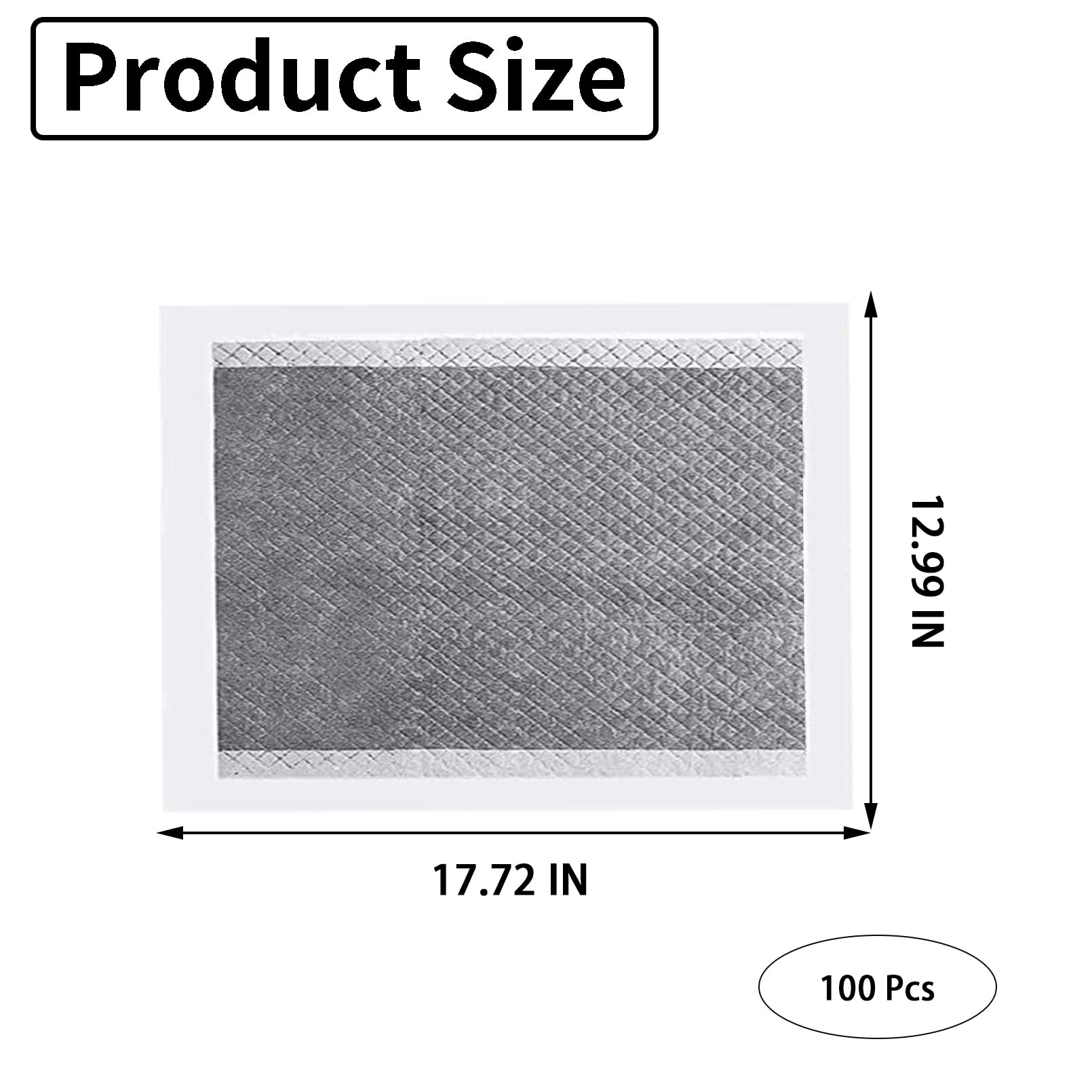 PINVNBY quick-dry surface pee pad keeps surfaces dry after use