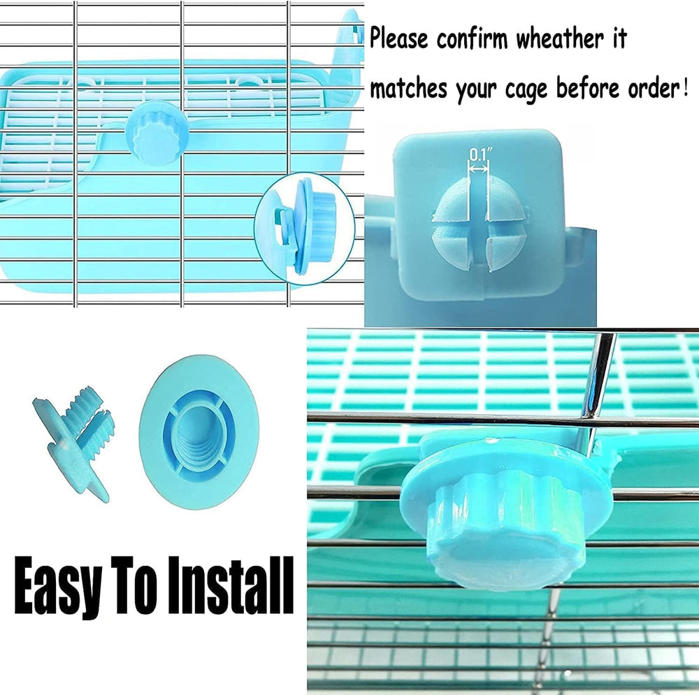 PINVNBY cage mount brackets secure the litter tray