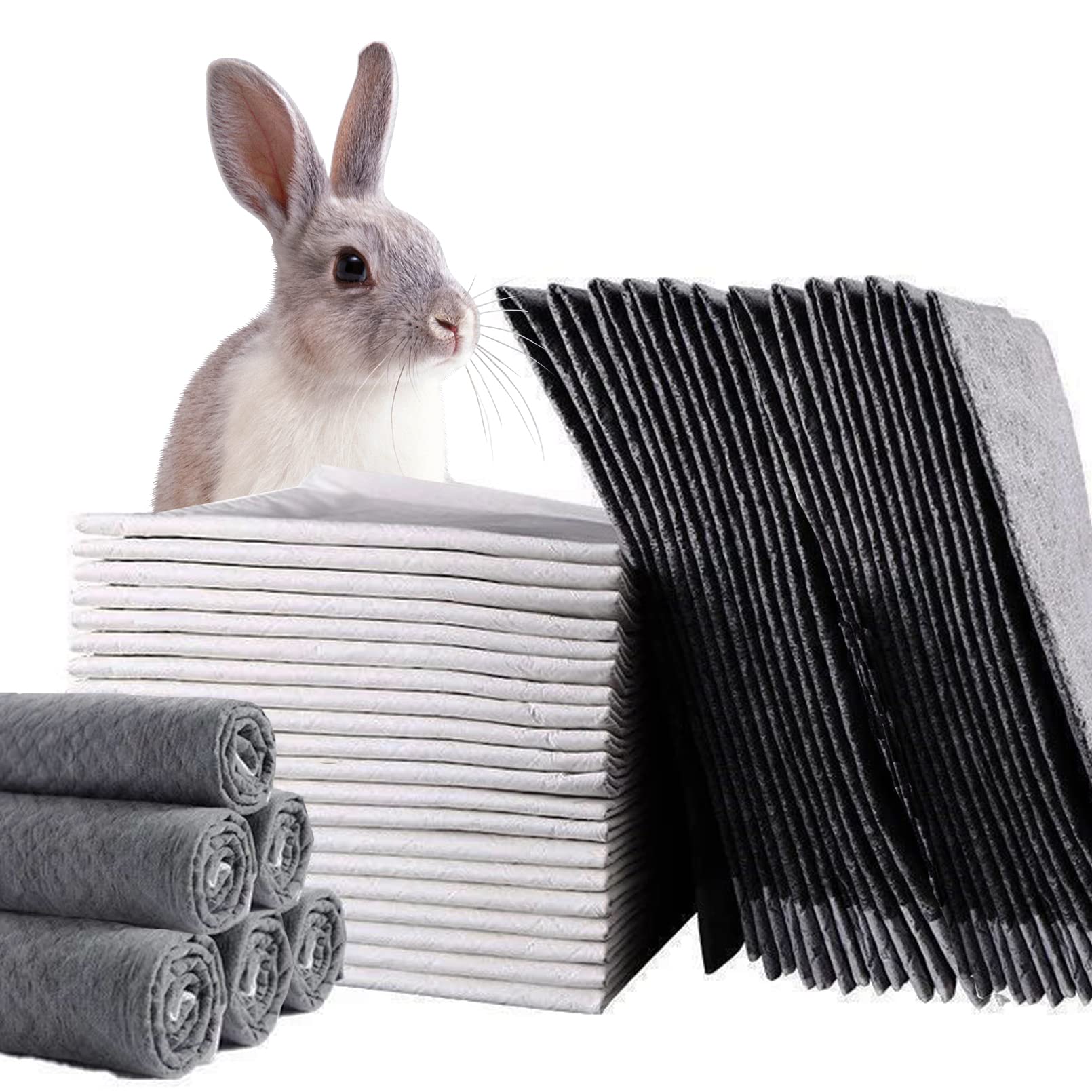 PINVNBY rabbit pee pad carbon layer for odor control and quick absorption