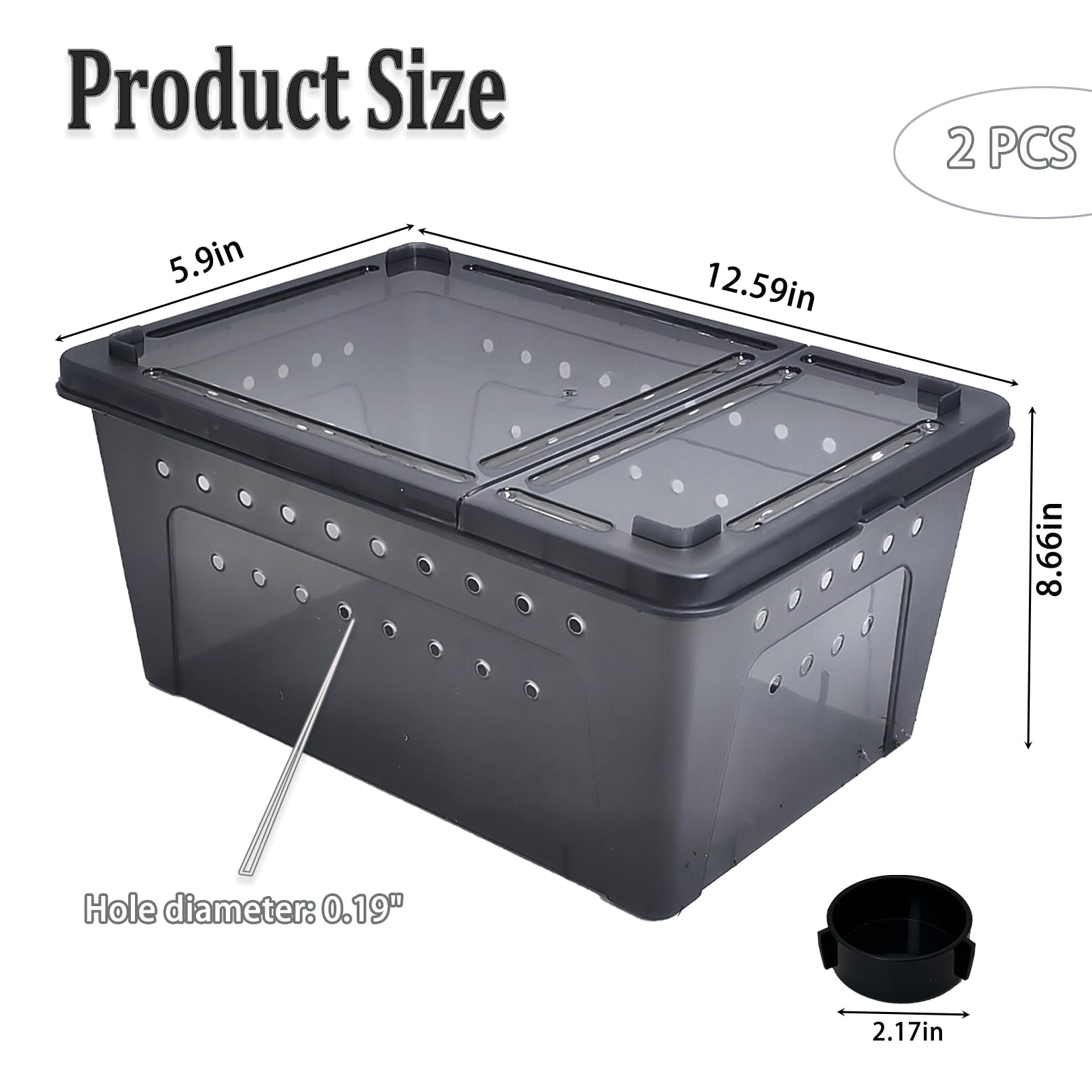 PINVNBY transparent terrarium body for clear observation