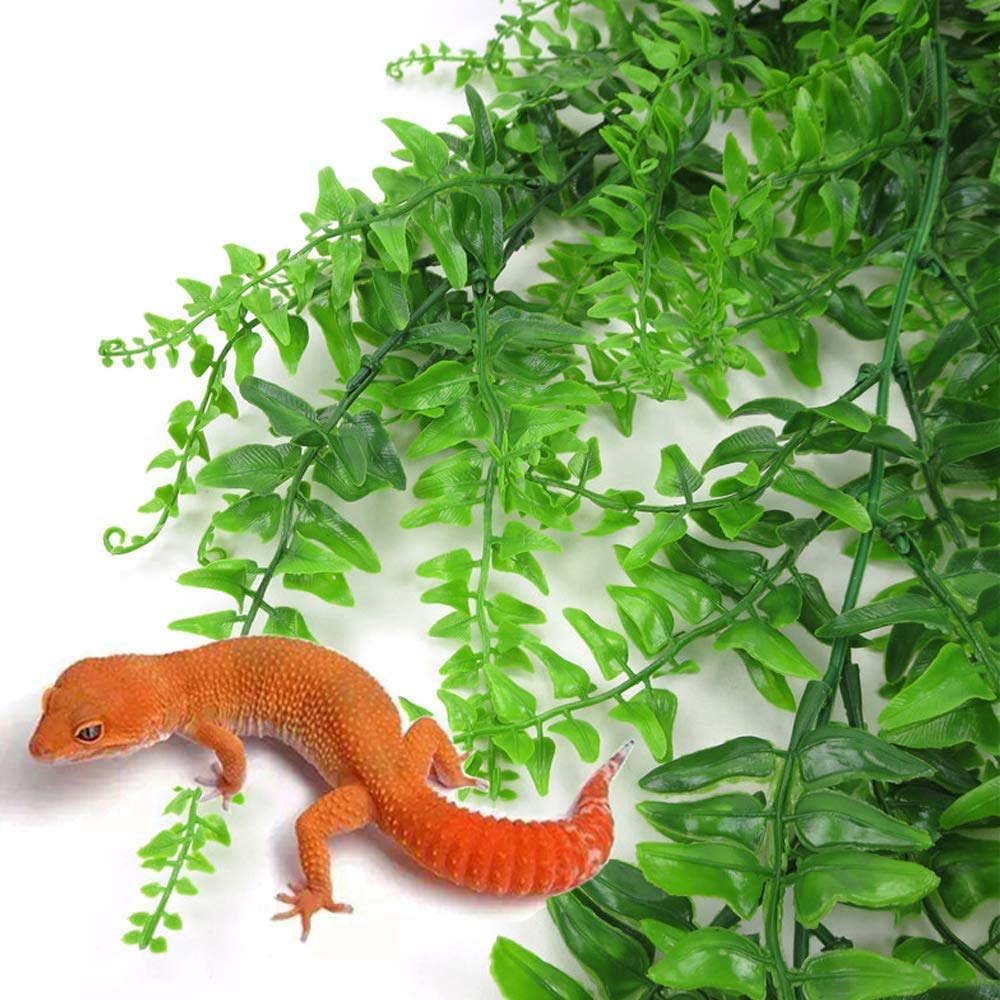 PINVNBY Reptile Plants safe materials prevent skin irritation for curious pets.