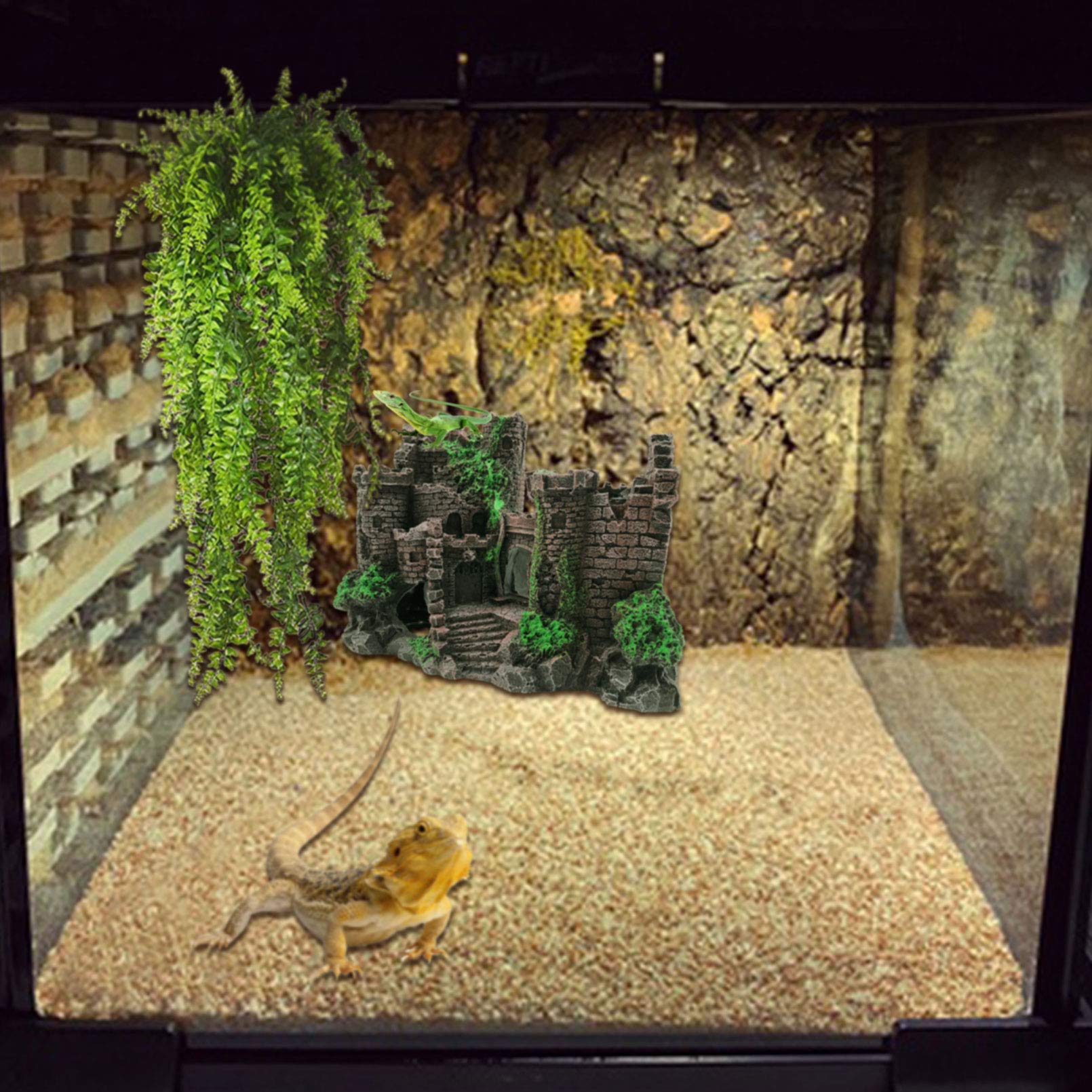 PINVNBY tank-scene decoration boosts visual appeal and shelter
