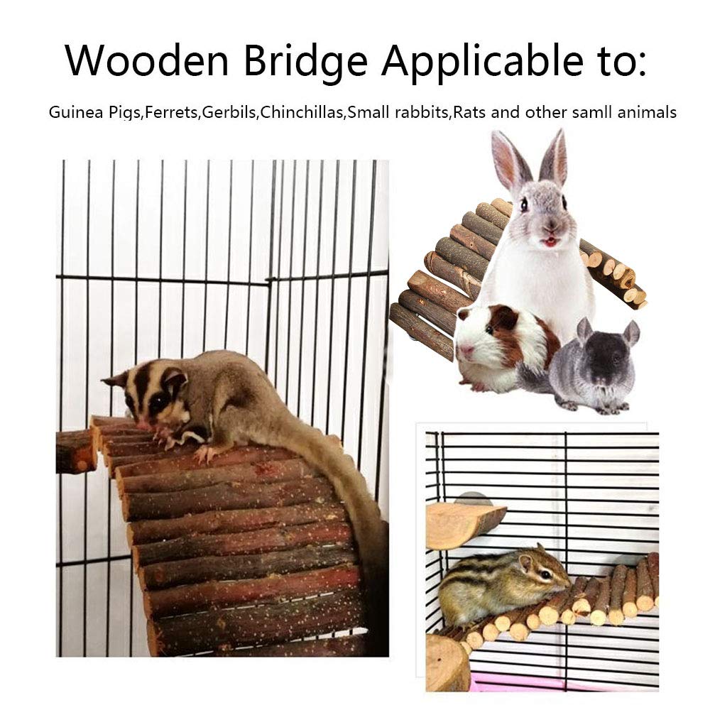 PINVNBY small animal hideout bridge offering a safe retreat and play space.