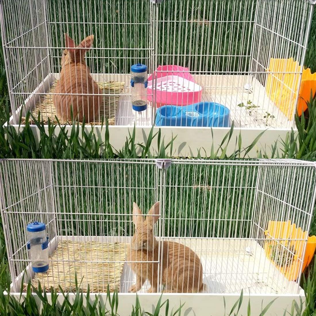 PINVNBY small animal nesting bed displayed in a cozy cage setup.