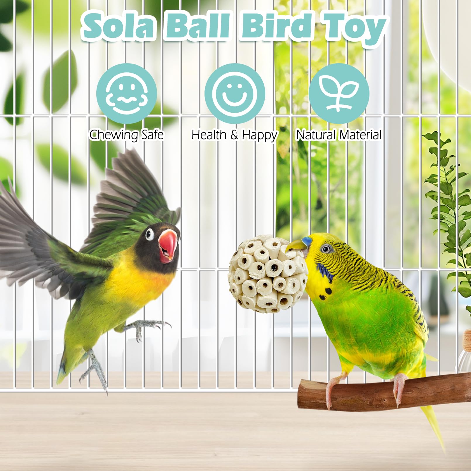 PINVNBY small-bird toy; perfect for parakeets and lovebirds to shred.