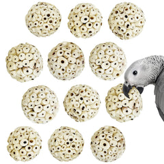 PINVNBY small sola ball 6cm for birds; safe chew toy for small parrots.