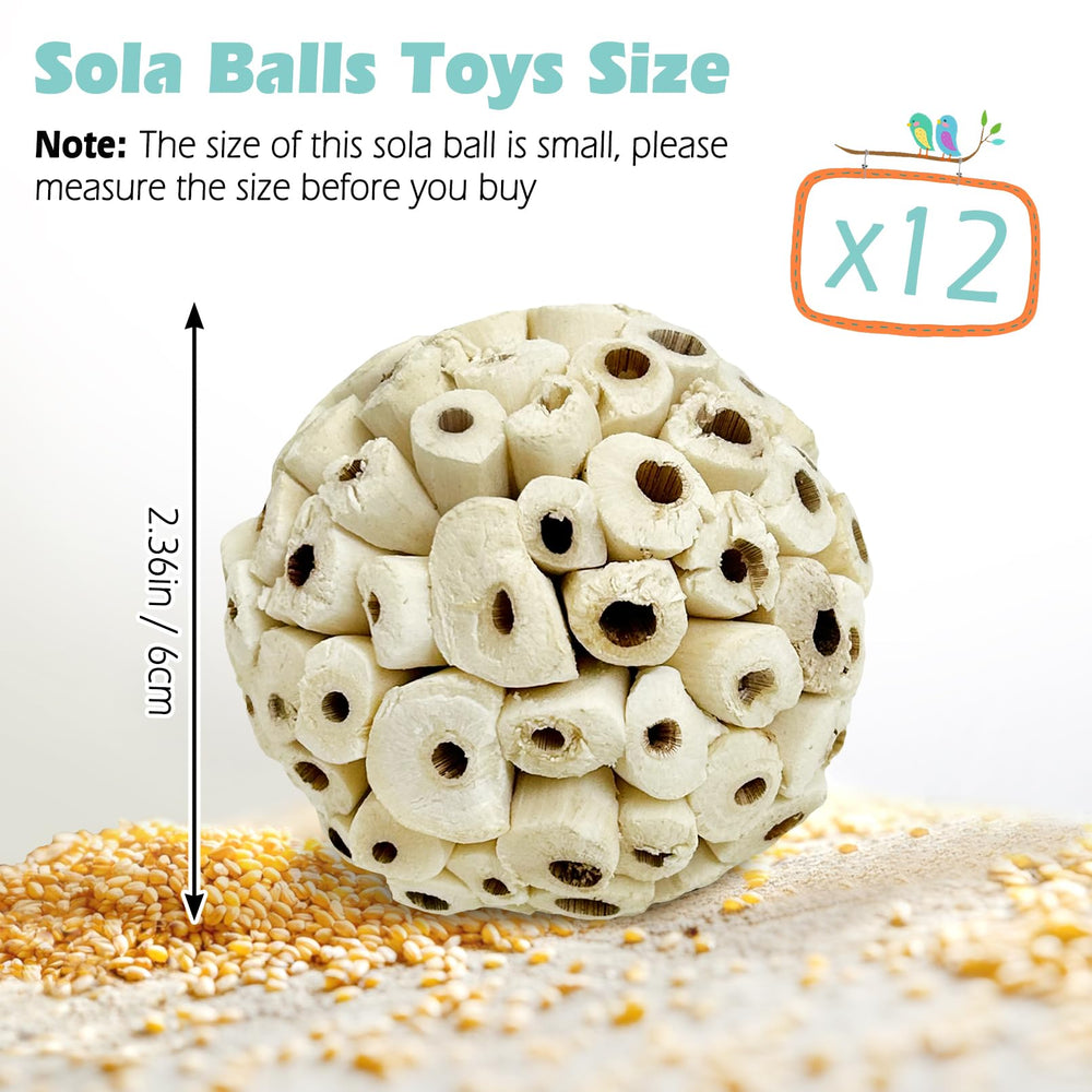 PINVNBY sola ball natural texture close-up; safe plant-based chew material.