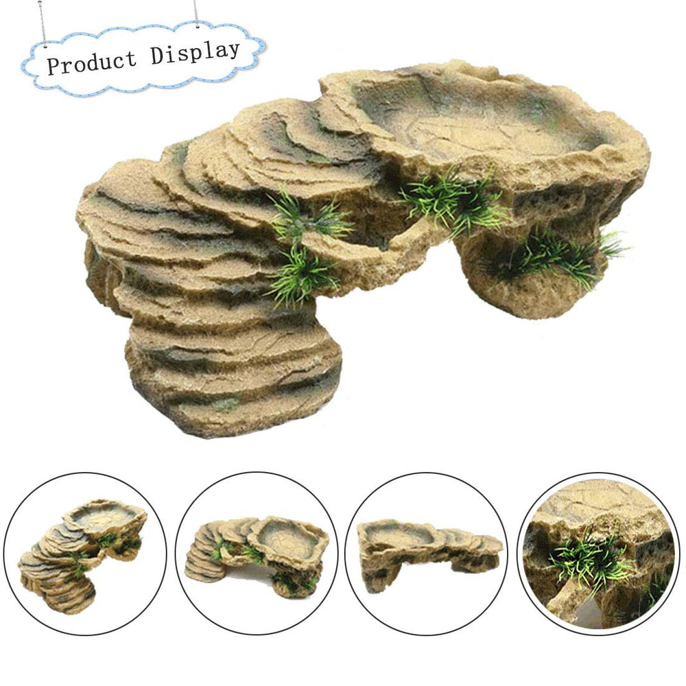 PINVNBY Turtle Basking Platform in aquarium scene demonstrating versatile use
